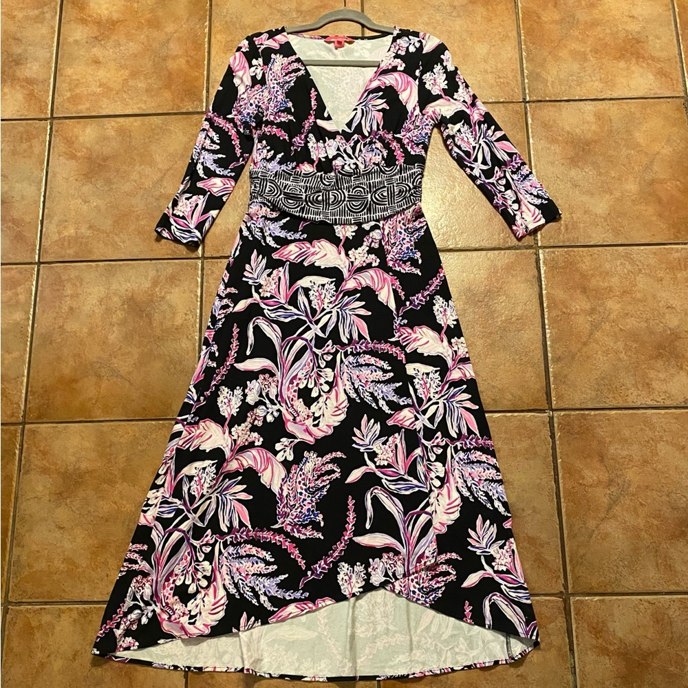 Lilly Pulitzer Fleuris Midi Dress Medium - Picture 2 of 10